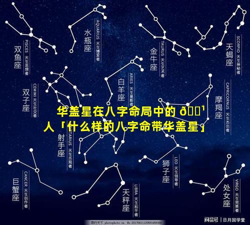 华盖星在八字命局中的 🌹 人「什么样的八字命带华盖星」